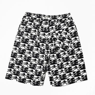 BxH SKULL CHECKER HALF PANTS *スカル*