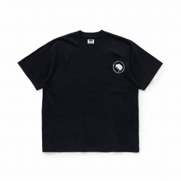 CIRCLE POCKET TEE *ブラック*