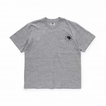 CIRCLE POCKET TEE *グレー*