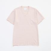 CUT OFF V-NECK TEE *ピンク*