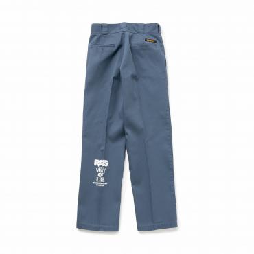 T/C WORK PANTS PRINT *ブルー*