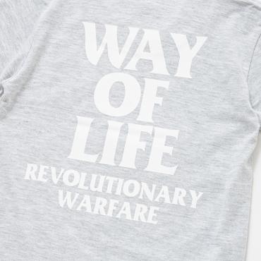 SCRIPT LOGO WAY OF LIFE KIDS TEE *グレー*