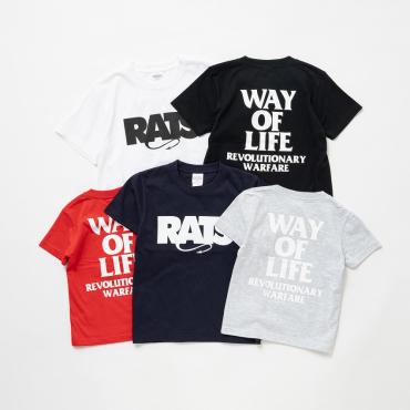 BOX LOGO WAY OF LIFE KIDS TEE *レッド*