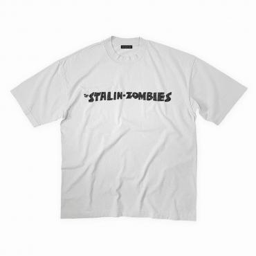 Stalin-zombies print tee   *Light gray*