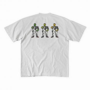 Stalin-zombies print tee   *Light gray*