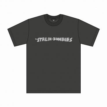 Stalin-zombies print tee   *Charcoal pigment dyed*