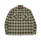 Ombre Check L/S Shirt(24aw) *グリーン*