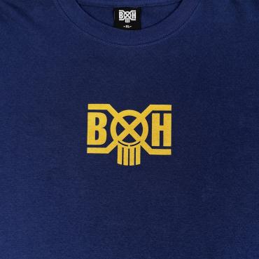 BxH SMALL LOGO Tee *ネイビー×イエロー*