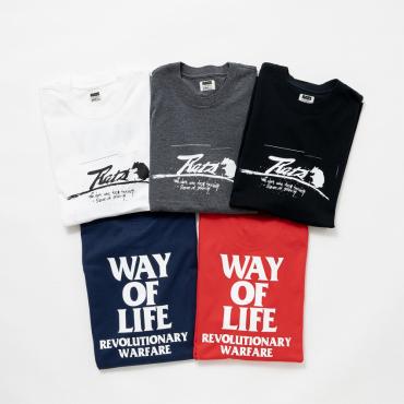 SCRIPT LOGO WAY OF LIFE TEE *レッド*