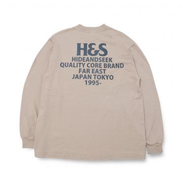 H&S Logo L/S Tee(24aw) *サンド*