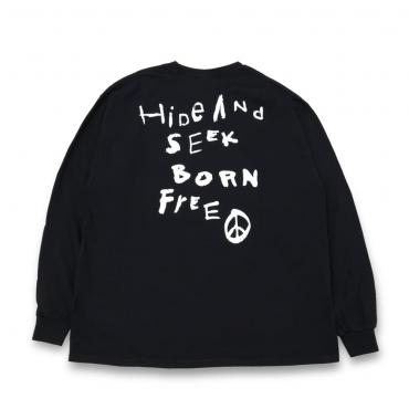 Handwritten L/S Tee *ブラック*