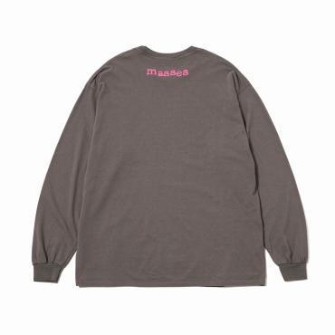 T-SHIRT L/S OVAL *チャコール*