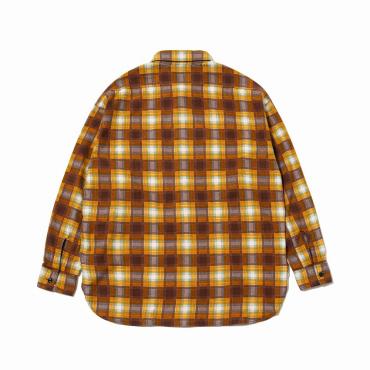 FLANNEL PLAID SHIRT *マスタード*