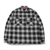 Wool Ombre Check L/S Shirt(24aw) *ホワイト*