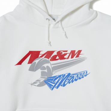 ×M&M SWEAT HOODED WRENCH M *WHITE*