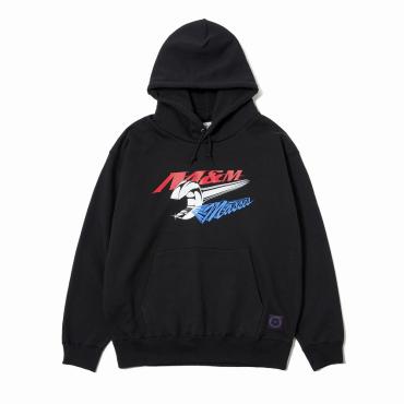 ×M&M SWEAT HOODED WRENCH M *BLACK*