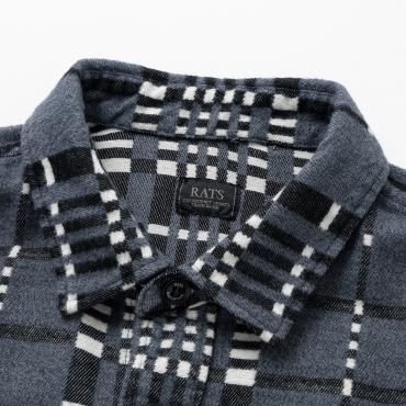 CR FLANNEL CHECK SHIRT *GRAY*