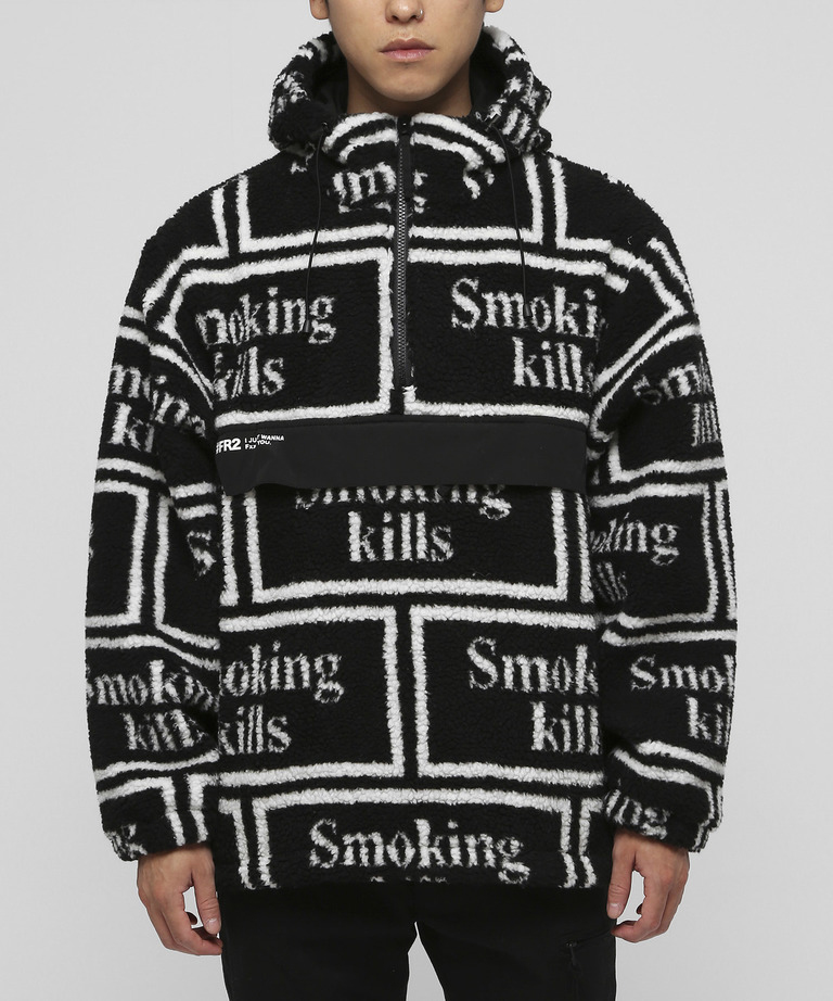 SURPRISE(サプライズ) / Smoking kills Logo Boa Anorak Jacket[FRJ047 