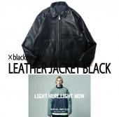 ×blackmeans LEATHER JACKET BLACK