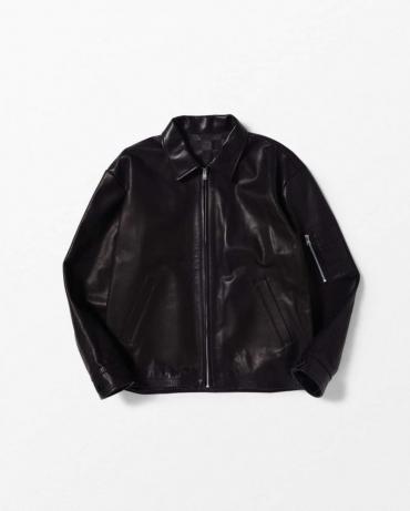 ×blackmeans LEATHER JACKET BLACK