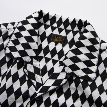 CHECKERDE FLAG S/S SHIRT *ブラック*