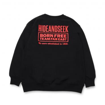 The H&S Sweat Shirt(24aw) *ブラック×レッド*