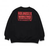 The H&S Sweat Shirt(24aw) *ブラック×レッド*