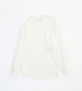 L/S BIG POCKET TEE *ホワイト*