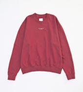 WIDE LOGO SWEAT *エンジ*