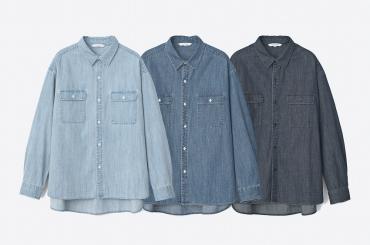 DENIM BIG SHIRT *インディゴブルー*