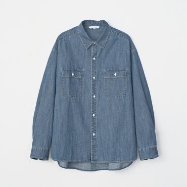 DENIM BIG SHIRT *ブルー*