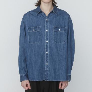 DENIM BIG SHIRT *ブルー*