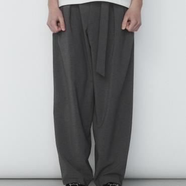 2 TUCK SLACKS *グレー*