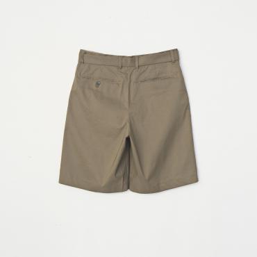 LINEN WIDE SHORTS *ブラウン*