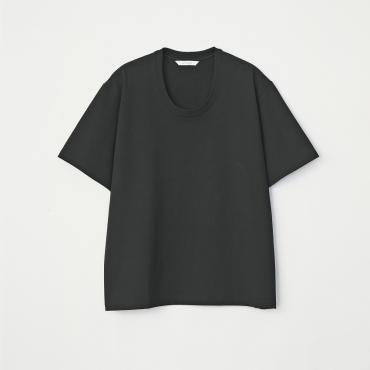 HEAVY COTTON U-NECK TEE *ブラック*