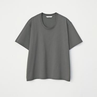 HEAVY COTTON U-NECK TEE *グレー*