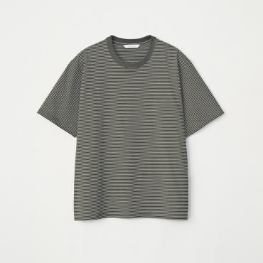 S/S BORDER TEE *オリーブ×ホワイト*