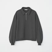 HALF ZIP POLO SWEAT *ブラック*