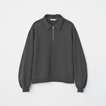 HALF ZIP POLO SWEAT *ブラック*