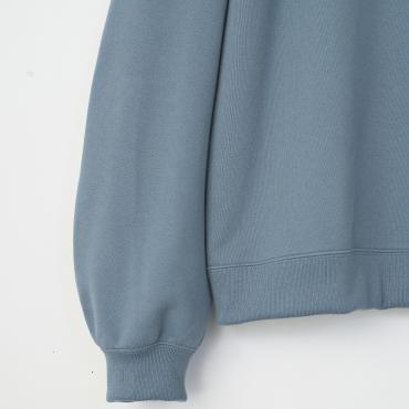 HALF ZIP POLO SWEAT *ブルー*