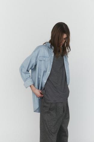 DENIM BIG SHIRT *ライトブルー*