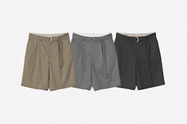 LINEN WIDE SHORTS *ブラック*