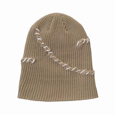 Damaged knit cap *ベージュ*