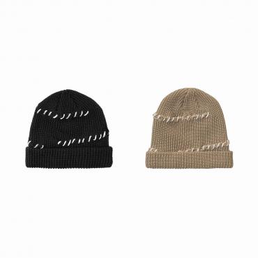 Damaged knit cap *ベージュ*