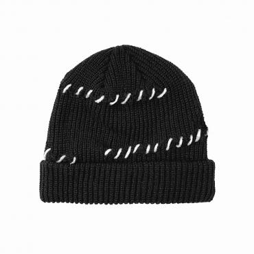 Damaged knit cap *ブラック*