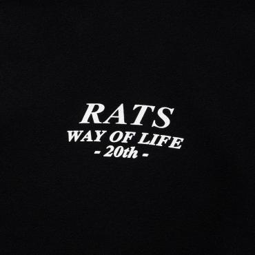 RATS x NEIGHBORHOOD / CROSS NECK HOODIE *ブラック*